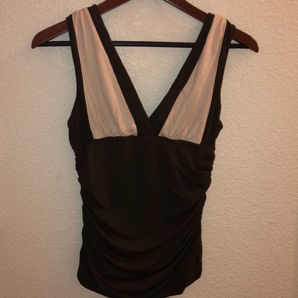 Brown & Beige top